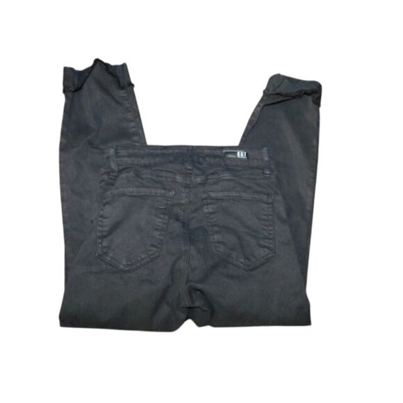 Kut from the Kloth Size 2 Black Amy Crop STRETCH Denim Jeans - Picture 3 of 3